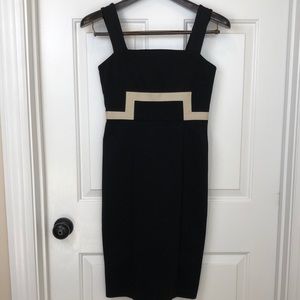 Diane Von Furstenberg Sleeveless Dress Size 4 Black and Cream